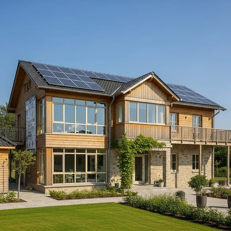 Sustainable Two-Floor Eco-Friendly Building