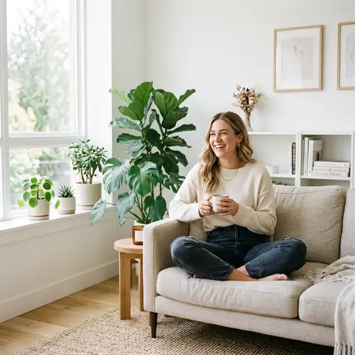 Stylish Casual Looks in Minimalist Interiors