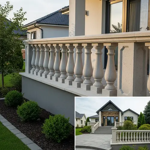 Modern Concrete Balustrade for Home Decoration