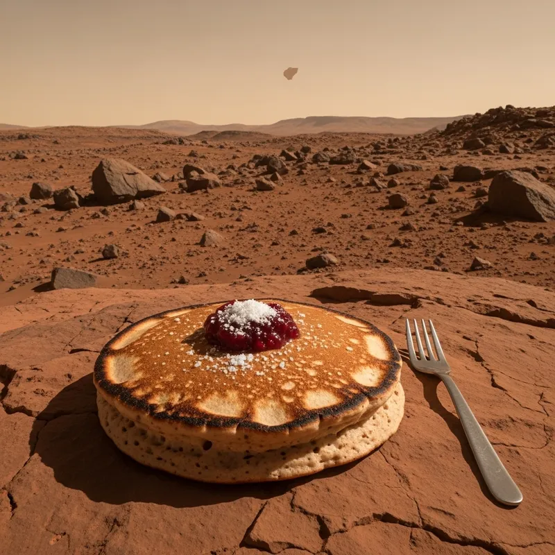 Martian Pancake Creation: Culinary Wonder on Mars Martian Pancake Creation: Culinary Wonder on Mars