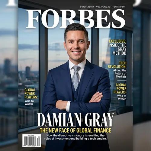 Forbes Magazine Cover Featuring Damian Gray