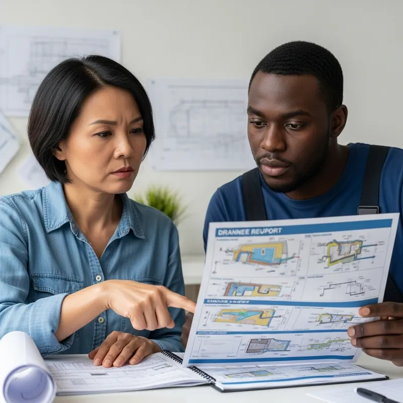 Professional Drainage Survey Report Review