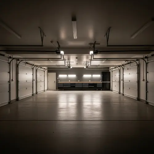 Modern Garage Interior Design | Updated Lighting Fixtures