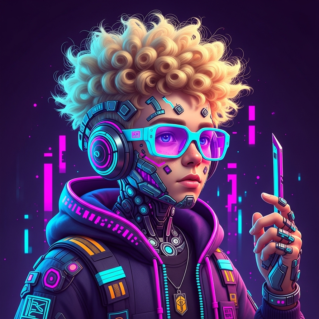 Jazzy Crypto Profile Picture Design | AI Art Generator | Easy-Peasy.AI