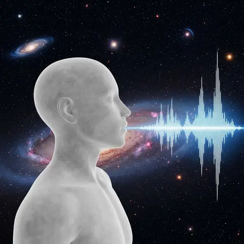 Celestial Soundscape: Ethereal Body Breathes Life in Cosmic Dance