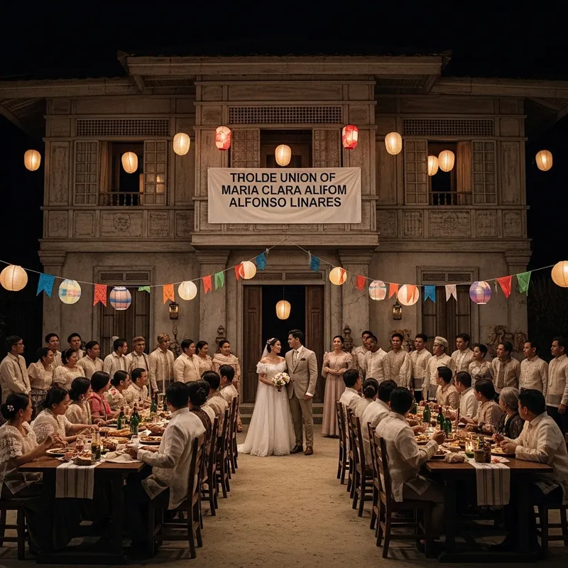 Feast at Capitan Tiyago's House: Maria Clara's Wedding Celebration