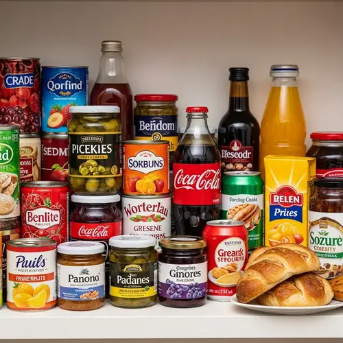 Colorful Food with Preservatives, Sweeteners, and Color Additives