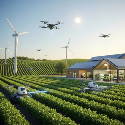 Futuristic Smart Farming: Advanced Technology and High Tech Agriculture