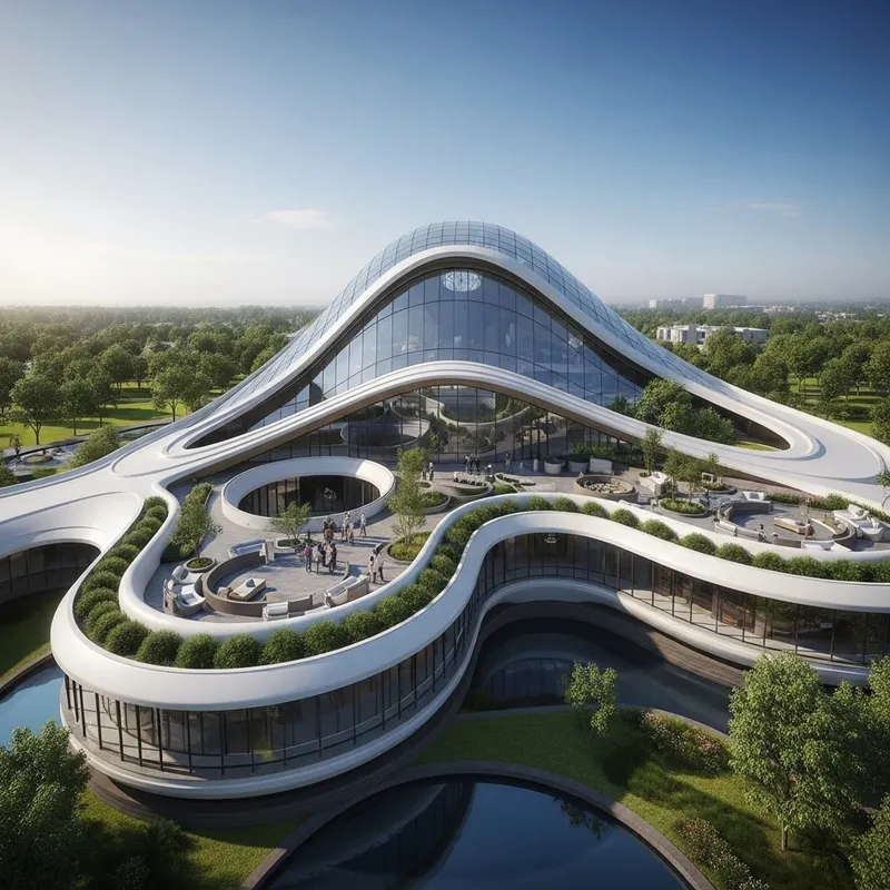 Taj Mahal Reimagined in Zaha Hadid Style