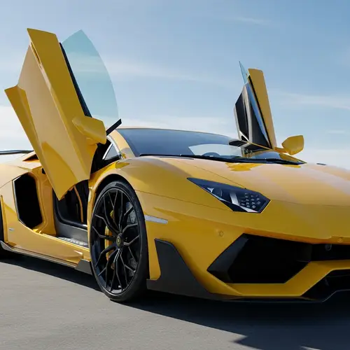 Vivid Yellow High-Performance Sports Car | Luxury Design