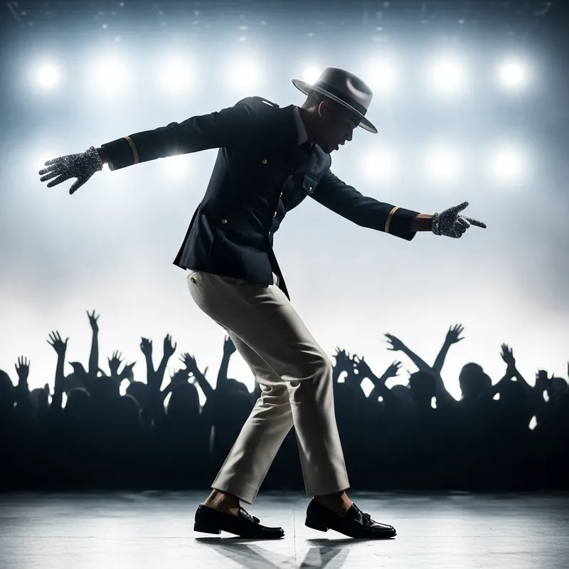 Michael Jackson Silhouette | Famous Pop Dancer Pose