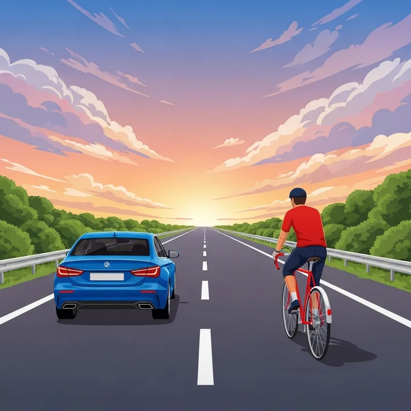 Safe Sharing: Cars and Bikes on the Highway