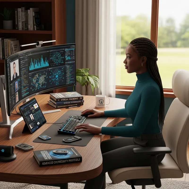 3D Image of Udu, African Female Executive Assistant | Cozy Remote Office