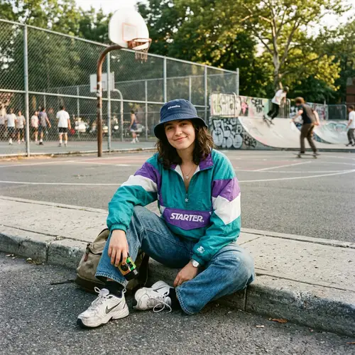 Nineties Vibe: Windbreaker Style on the Court