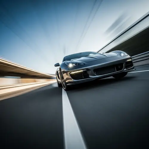 Sleek Sports Car High-Speed Action | Adrenaline Photography