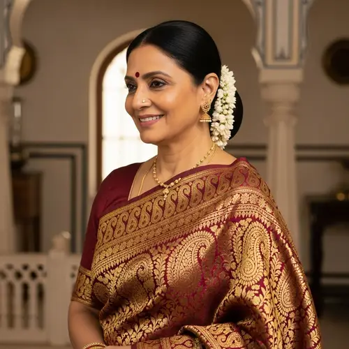 Desi Indian Mature Aunt | Traditional Attire & Grace