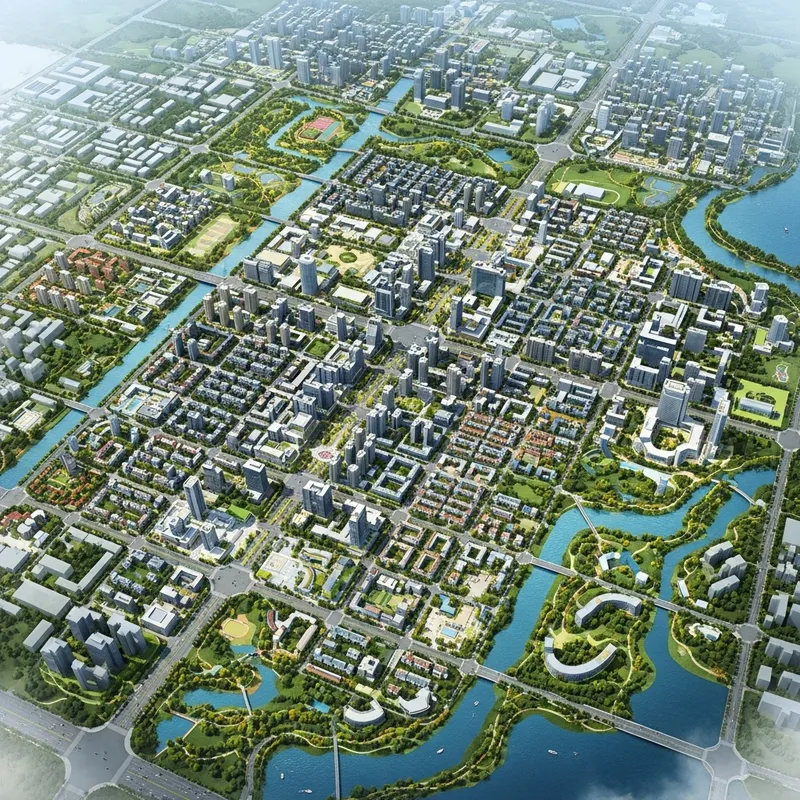 Impressive 10km x 6km City Master Plan | Urban Diversity