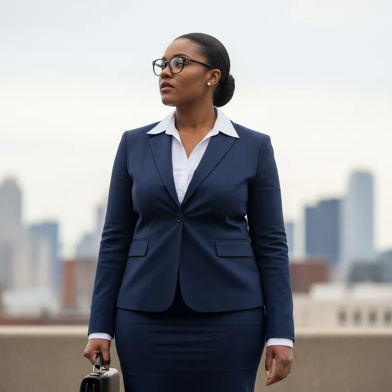 Empowering Plus Size Black Business Woman | Urban Professional Style Empowering Plus Size Black Business Woman | Urban Professional Style