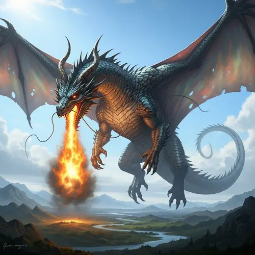 Colossal Dragon - 1000km | Majestic Horns & Twin Stars