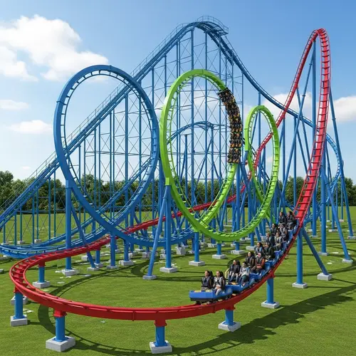 Intricate Prototype Roller Coaster Design | High-Speed Tracks