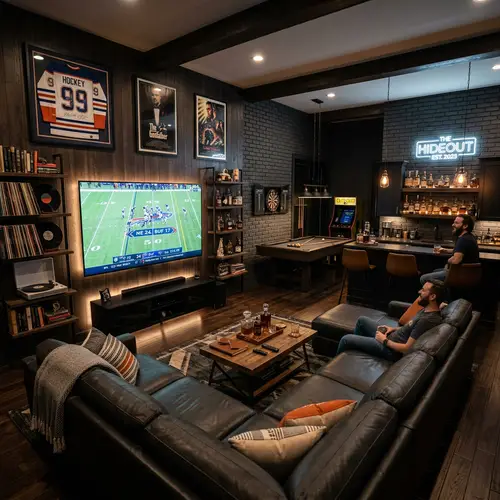 Modern Man Cave Interior Design Ideas