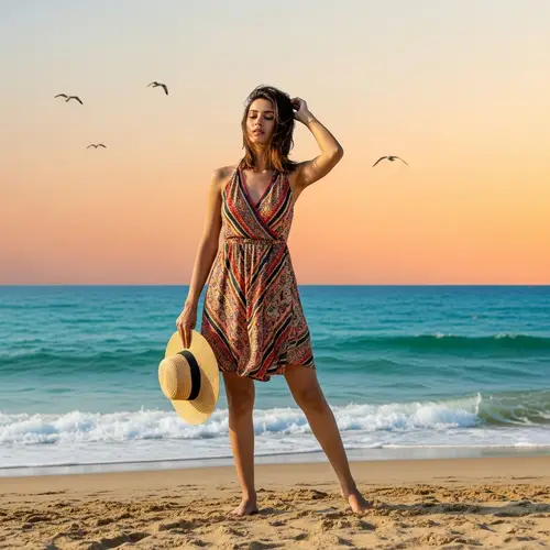 Stunning South Asian Model Fashion Shoot on Beach