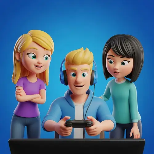 Colorful 3D Cartoon Characters Embodying Unique Personalities