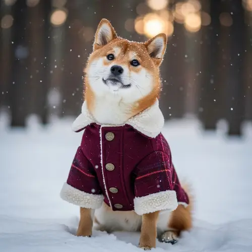 Cute Dog in Winter Coat | Pet Fashion for Winter
