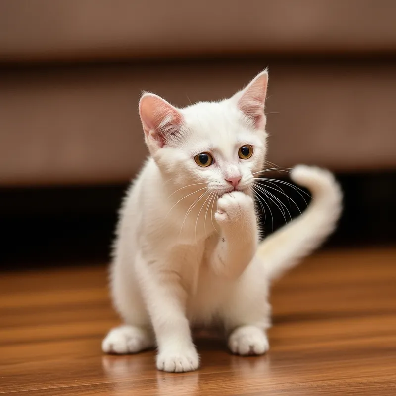 Adorable Domestic Feline with Vibrant Coat Adorable Domestic Feline with Vibrant Coat