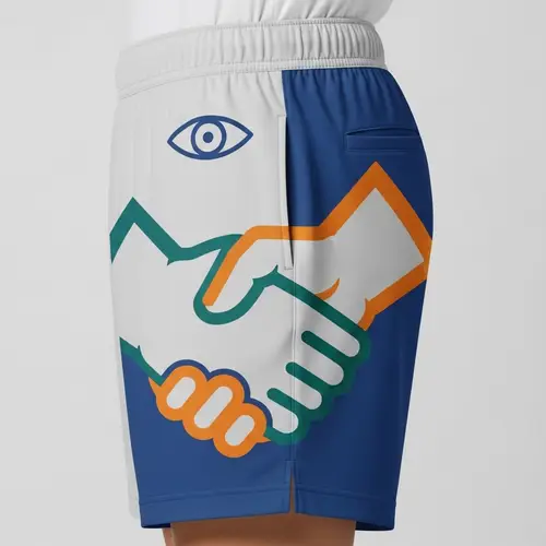 Minimalistic & Bold Shorts Design for Respect Concept