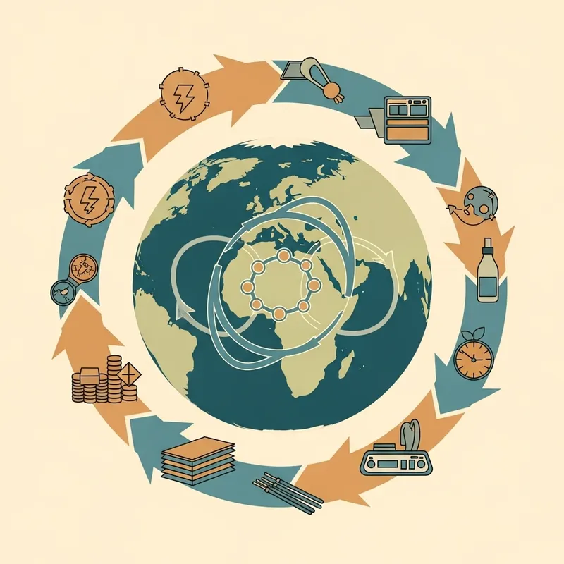 Circular Economy Systemic Loop Illustration: Image Creation