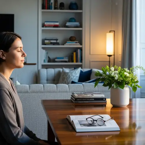 Relaxing Moments in an Upscale Living Room