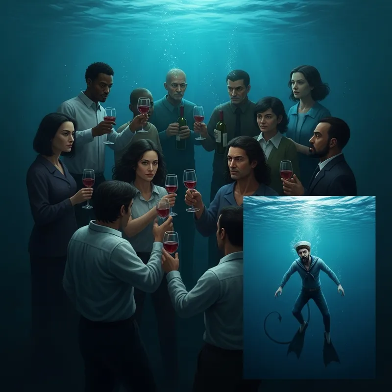 Surreal Mermaid Gathering: Mystical Deep Sea Revelry