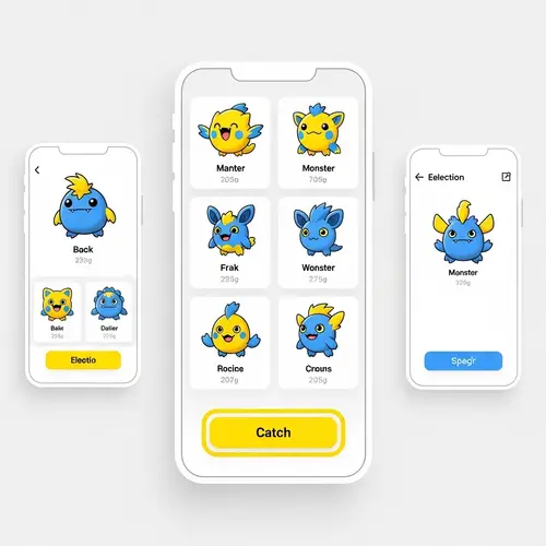 Pikashow App - Vibrant & Minimalist Cartoon Creature Viewer