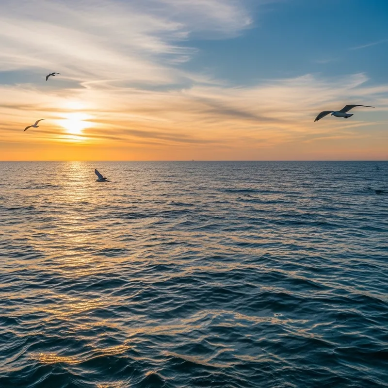 Stunning Sunset Seascape | Ocean Paradise View