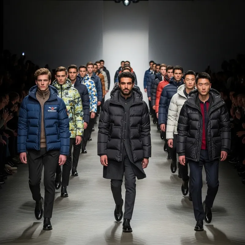 Diverse Down Jacket Fashion Show Highlights