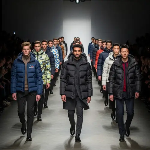 Diverse Down Jacket Fashion Show Highlights