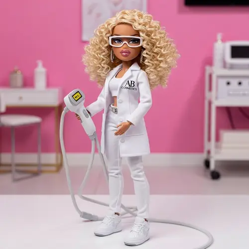 Ultra-Realistic Bratz Doll in a Doctor's Coat