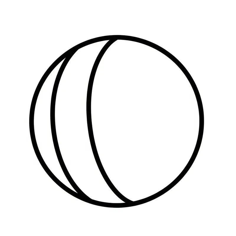 Simple Toy Ball Coloring Page for Young Children