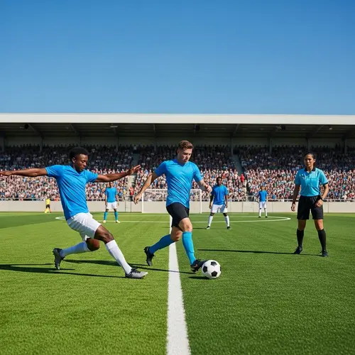 Dynamic Football Match with Passionate Supporters | Exciting Action