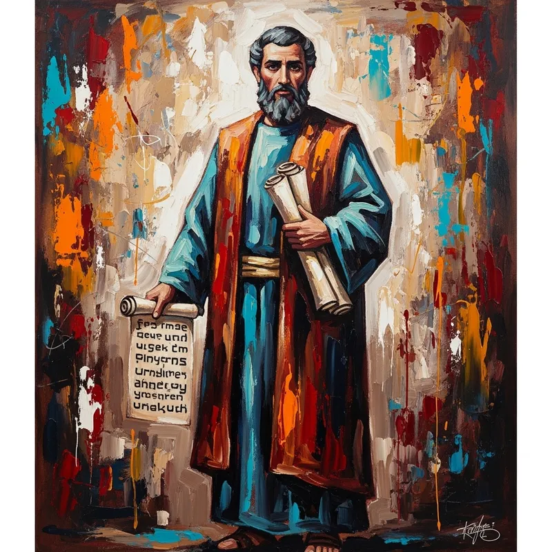 Abstract Expressionism of Apostle Paul Artwork