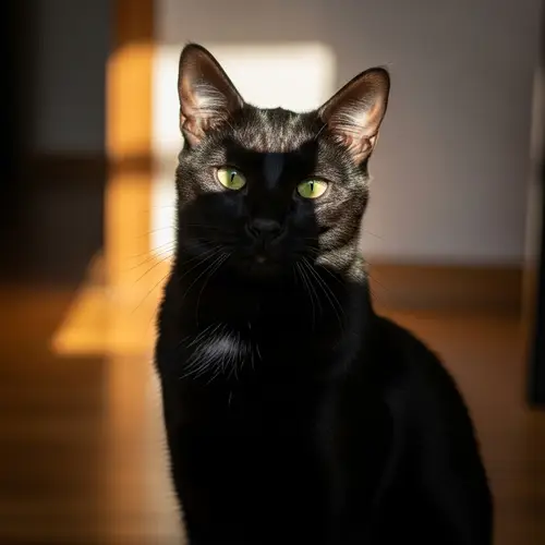 Cat with Shadow on Head