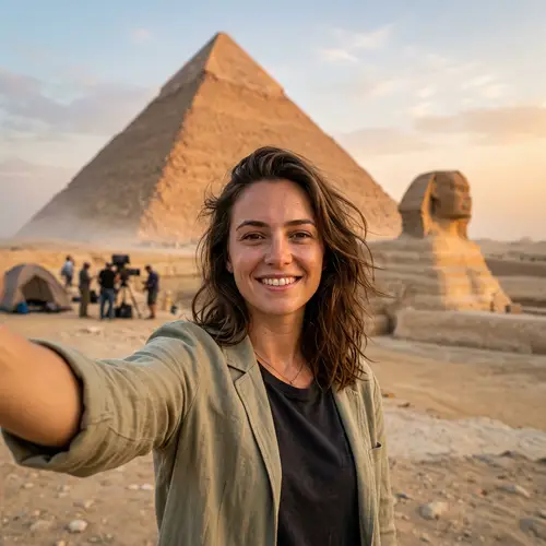 Ultra-Realistic Selfie at Great Pyramid of Giza