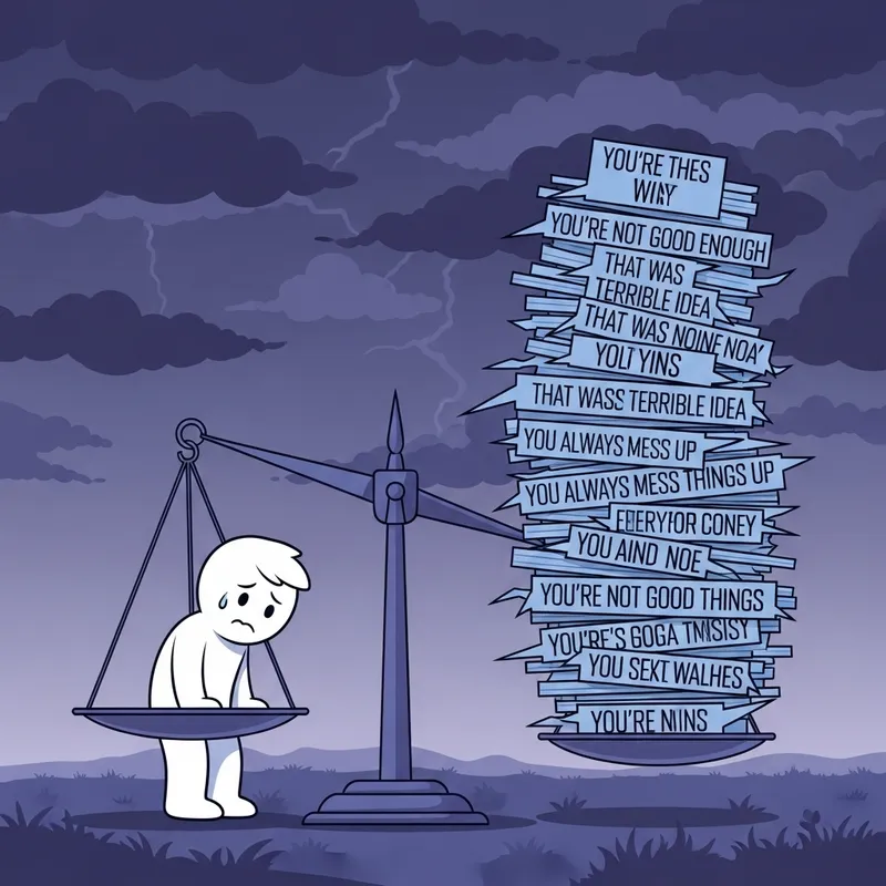 Abstract Depiction of Criticism Consequences Abstract Depiction of Criticism Consequences