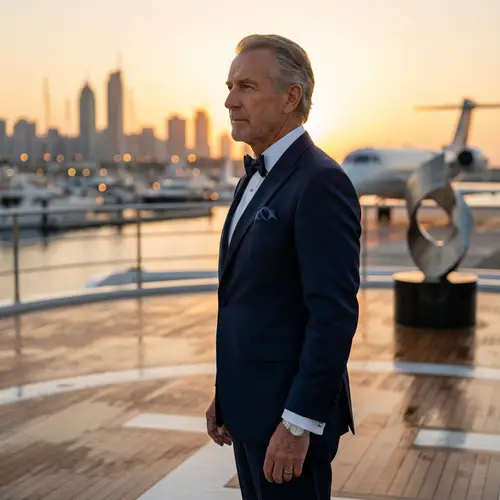 Cinematic Portrait of an Ultra-Wealthy Man