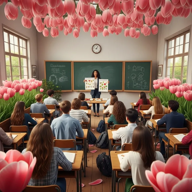 Classroom Inside the Tulips: A Creative Learning Space