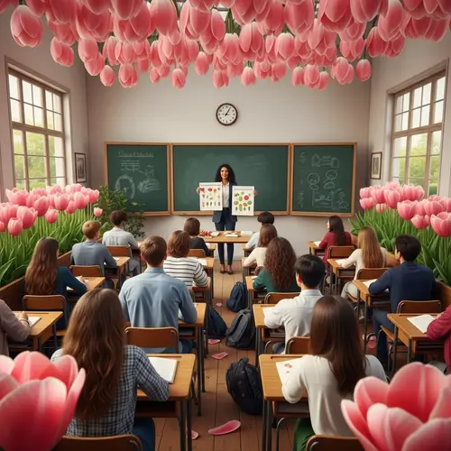 Classroom Inside the Tulips: A Creative Learning Space