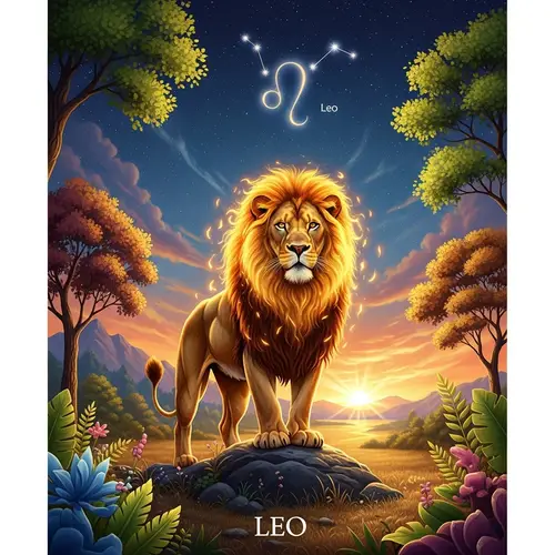 Majestic Leo: Symbol of Fiery Energy and Regal Aura