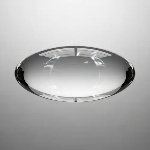 Ethereal Glass Ellipsoid: Intricate Light Patterns