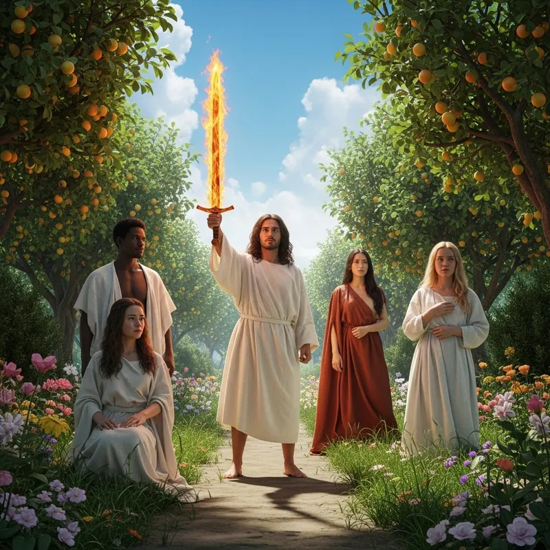 Expulsion from Eden: Modern Symbolic Representation of Divine Transition